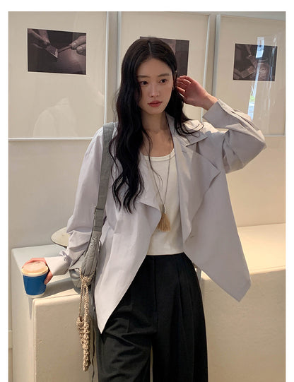 Stylish Lapel Lightweight Jacket