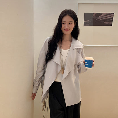 Stylish Lapel Lightweight Jacket