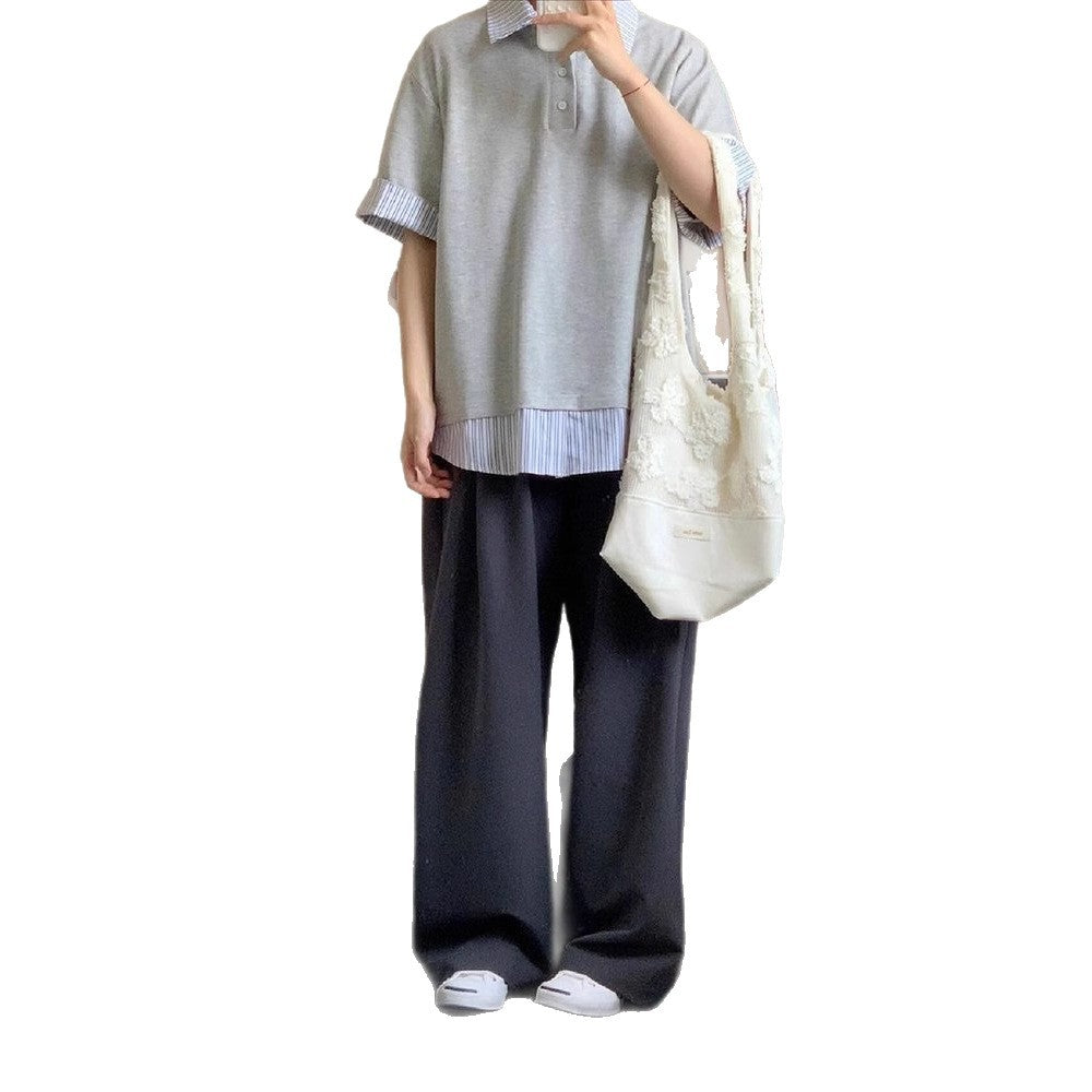 設計感針織兩件套